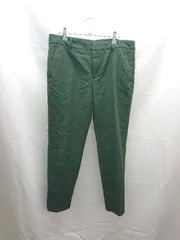 ◇ ZARA WOMAN ザラ ウーマン センタープレス　ストレッチ　シンプル パンツ サイズ30 グリーン系 レディース E  【1304050028649】