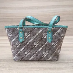 ◇ Samantha Vega サマンサベガ ブランドロゴ　シンプル　コンパクト ハンドバッグ ブラウン系 レディース E  【1304050043550】