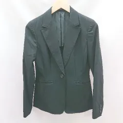 ◇ COMME CA ISM コムサイズム 肩パット入り スーツ ビジネス 長袖 ジャケット サイズL ブラック レディース E  【1304050041716】