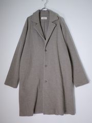 美品】HUIS./ハウス 遠州織物 縮絨ウール フランネル ミドル コート