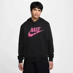 NIKE(ナイキ) ナイキ クラブ BB GFX クルー L/S トップ スポーツスタイル ウェア スウェットシャツ FN3869、(011)ブラック/ブラック