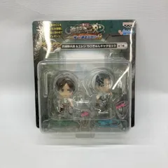 【中古】バンプレスト 一番くじ 進撃の巨人 飛べ!調査兵団!! ラストワン賞 お掃除兵長＆エレン 未開封品[97]