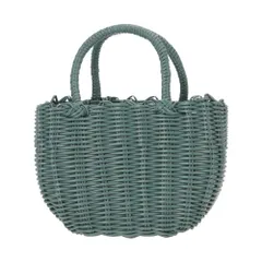 カゴバッグ ビニール製 P.Pプチバックオリーブ 村田屋 9900