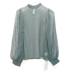 ◇ 新品 mily bilet シフォン ボリューム袖 ギャザー カジュアル シンプル 長袖 ブラウス サイズL ブラック レディース E  【1304210001642】