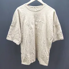 ◇ RVCA ルーカ クルーネック 刺繡 シンプル 春夏物 ブランドロゴ 半袖 Tシャツ サイズM ブラウン系 メンズ E  【1304210025709】