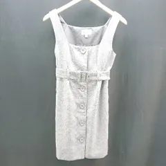 ◇ JILLSTUART ジルスチュアート ノースリーブ 綺麗め ひざ丈 ワンピース サイズS グレー レディース E  【1304210026614】のサムネイル