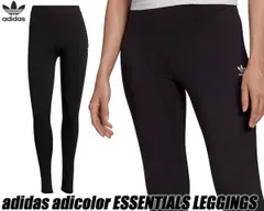 アディダス オリジナルス アディカラー エッセンシャルズ レギンス adidas adicolor ESSENTIALS LEGGINGS BLACK/WHITE h06625 88693 レディース タイツ ブラック