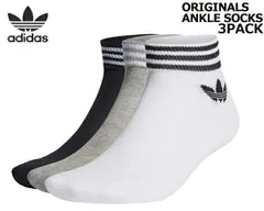アディダス トレフォイル アンクルソックス 3足組み adidas TREFOIL ANKLE SOCKS 3 PAIRS MULTI hc9550 FYC73 靴下 ソックス マルチ
