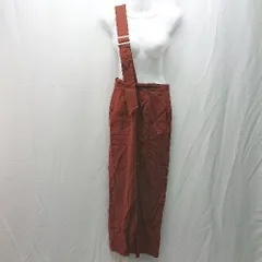 ◇ &g'aime ウエストゴム バックジップ 裏地 スリット ノースリーブ ひざ丈 ワンピース サイズF ブラウン系 レディース E  【1304210028700】