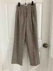 チェック スラックス