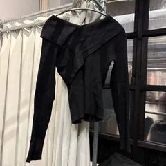 【東あずま店　併売品】　＠　tocco トッコ　ニット セーター トップス　黒 ブラック BLACK クロ くろ　ラメのサムネイル