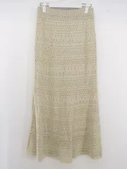 ◇ ROPE PICNIC ロペピクニック ニット ウエストゴム ロング マーメイド スカート サイズ38 ベージュ系 レディース E  【1304260009414】
