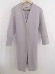 ◇ ◎ 31 Sons de mode トランテアン ソン ドゥ モード 長袖 ノーカラー コート サイズ36 パープル レディース E  【1304260004396】