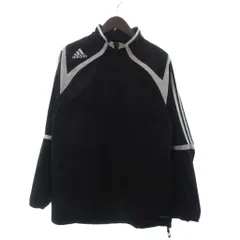 アディダス adidas Clima365 ジャージ ジャケット ハーフジップ ロゴ刺繍 黒 ブラック M