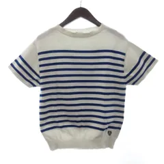 オーチバル ORCIVAL オーシバル Tシャツ カットソー ニット 半袖 ボーダー 青 白 ブルー ホワイト 1