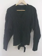 ◇ EMODA エモダ 長袖 ニット セーター サイズF ブラック レディース E  【1304260021119】