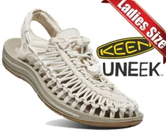 キーン ユニーク ウィメンズ KEEN UNEEK WHITE CAP/CORNSTALK 1018698 レディース サンダル 防滑 アウトドア ホワイト