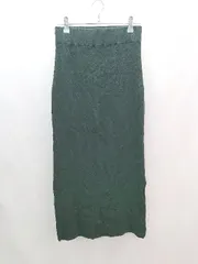 ◇ BEAUTY&YOUTH UNITED ARROWS ケーブル スリット ウエストゴム ロング丈 タイト スカート サイズS ブラック レディース E  【1305020004748】