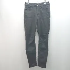 ◇ earth music&ecology シンプル ストレッチ 細め カジュアル オフィス スキニーパンツ サイズM ブラック レディース E  【1305020005066】