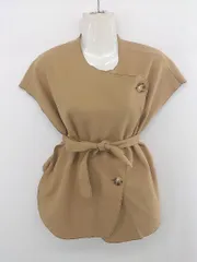 ◇ Birthday room バースデイルーム シンプル 綺麗め ベスト ジャケット サイズ表記なし ベージュ レディース E  【1305020018677】