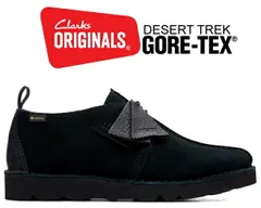 クラークス デザートトレック ゴアテックス CLARKS DESERT TREK GORE-TEX BLACK SUEDE FIT G 26165030 ブラック スウェード VIBRAMソール ビブラム 防水