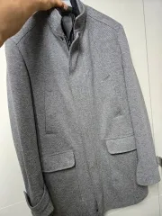 ザラ (ZARA) メンズ グレー コート