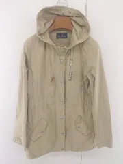 ◇ EASTBOY イーストボーイ フーディ 長袖 ジップアップ ジャケット サイズ11 ベージュ レディース P  【1305060002797】