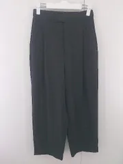 ◇ URBAN RESEARCH DOORS アーバンリサーチ チェック ワイド パンツ サイズ38 ブラック系 グレー レディース P  【1305060002650】