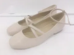 ◇ Heather ヘザー アンクルストラップ バレエシューズ サイズ M ベージュ レディース E  【1305110012271】