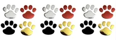 ［ドナリー］4色 肉球 足跡 ステッカー シール 12枚 セット