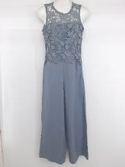 ◇ Gracefulsmile ノースリーブ レース　ドッキング　オールインワン ブルー系 レディース E  【1305110023369】