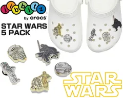 クロックス スターウォーズ ジビッツ 5パック crocs JIBBITZ STAR WARS 5 PACK 10013200 ダースベイダー ボバ・フェット ミレニアム・ファルコン R2-D2 C-3PO