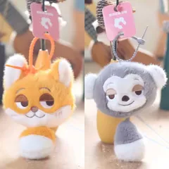 限定値下げ✨【2個セット】Disney ズートピア ニック・ワイルド＆フラッシュ ぬいぐるみ 尻尾 キーホルダー ストラップ