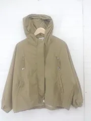 ◇ MAISON BREEZE フーディー ドローコード 長袖 ジップアップ ジャンパー ライトブラウン系 レディース E  【1305110023949】