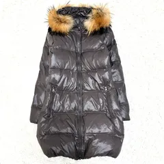 美品 DUVETICA デュベティカ KAPPA カッパー 2way ファー ダウンコート ロング マキシ丈 美シルエット 肉厚 レディース M相当 パープル