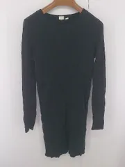 ◇ GAP ギャップ リブニット 長袖 ミニ ワンピース サイズS ブラック レディース E  【1305110025608】
