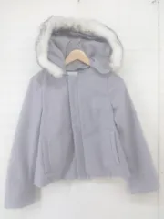 ◇ ◎ ROPE PICNIC ロペピクニック 2WAY フェイクファー 長袖 コート サイズ36 グレー系 レディース E  【1305110025554】