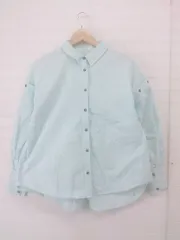 ◇ REDYAZEL レディアゼル 2WAY 長袖 シャツ ブラウス サイズF ミントグリーン系 レディース E  【1305110025417】