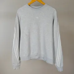 adidas Originals アディダスオリジナルス スウェット ロゴ刺繍 グレー Mサイズ メンズ 古着 スポーツMIX ストリート