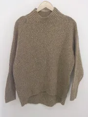 ◇ classicalelf クラシカルエルフ ハイネック 長袖 ニット セーター サイズM ブラウン ベージュ系 マルチ レディース E  【1305120003375】