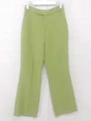 ◇ LOWRYS FARM ローリーズファーム センタープレス スラックス パンツ サイズL グリーン レディース E  【1305120006963】