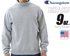 チャンピオン タートルネック スウェットシャツ Champion TURTLE NECK SWEAT SHIRT MADE IN USA 9oz. OXFORD GREY c5-w001-070 オックスフォード グレー 9オンス