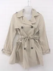 ◇ ◎ nano universe ナノユニバース 長袖 ステンカラー コート サイズM ベージュ レディース E  【1305120007274】