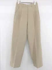 ◇ me+em select ミームセレクト タック スラックス パンツ サイズS ベージュ系 レディース E  【1305120009230】