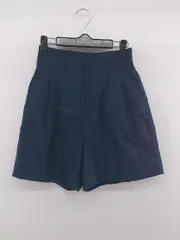 ◇ JEANASIS ジーナシス タック キュロット ショート パンツ サイズF ネイビー レディース E  【1305120009018】