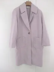 ■ MAJESTIC LEGON マジェスティックレゴン パステルカラー 長袖 チェスターコート サイズFREE パープル系 レディース E  【中古】 【1305120012612】のサムネイル