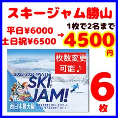 スキージャム勝山　リフト割引券6枚