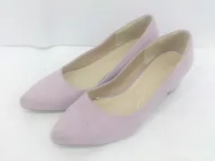 ◇ earth music&ecology ポインテッドトゥ ヒール パンプス サイズLL ピンク レディース E  【1305120015484】