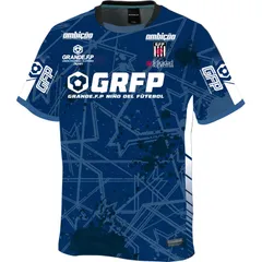 grande(グランデ) クロススプラッシュ.プラシャツ.半袖  フットサルプラクティクスシャツ (gfph23006-87)、NAVYのサムネイル