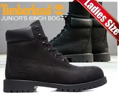 ティンバーランド レディース ブーツ TIMBERLAND JUNIOR'S 6INCH BOOT black/black 12907 ウィメンズ 6インチ ブーツ ブラック TIMBERLAND